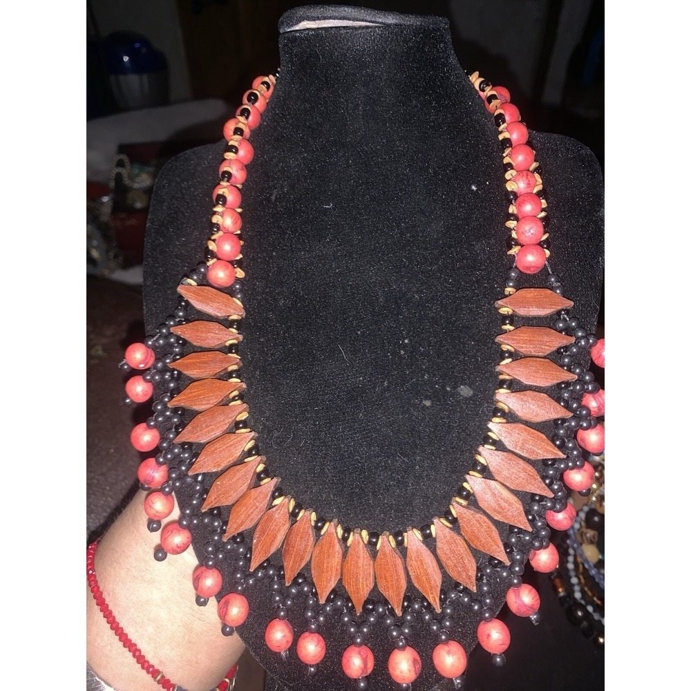 traditional Amazonian seed necklace